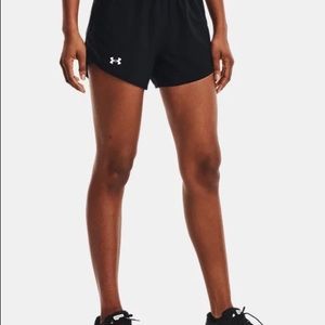 Under Armour heatgear black athletic shorts. Size Medium.